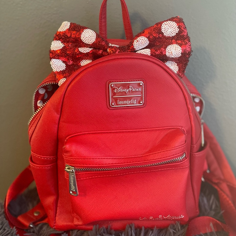 Authentic Disney LoungeFly Minnie Mouse backpack